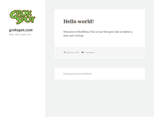 Tablet Screenshot of grokspot.com